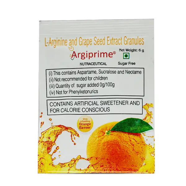 Argiprime Nutraceutical Granules Orange Sugar Free